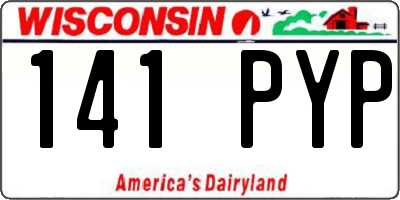 WI license plate 141PYP