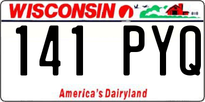 WI license plate 141PYQ