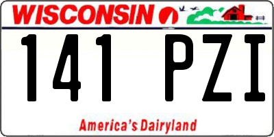 WI license plate 141PZI