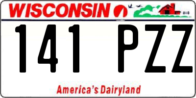 WI license plate 141PZZ