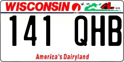 WI license plate 141QHB
