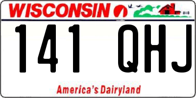 WI license plate 141QHJ