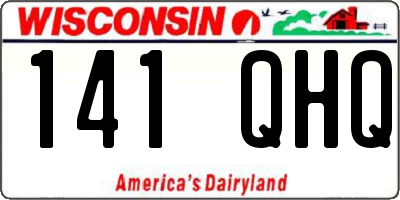 WI license plate 141QHQ