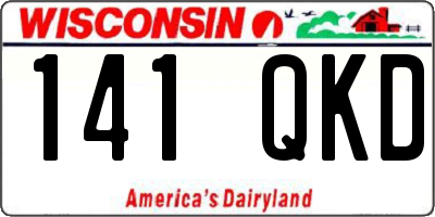 WI license plate 141QKD