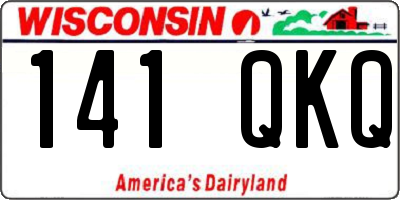 WI license plate 141QKQ
