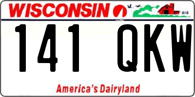 WI license plate 141QKW