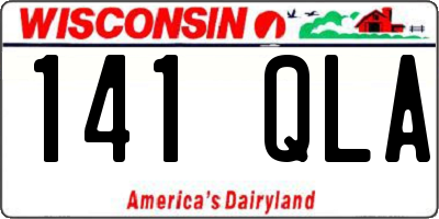 WI license plate 141QLA