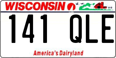 WI license plate 141QLE