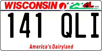 WI license plate 141QLI