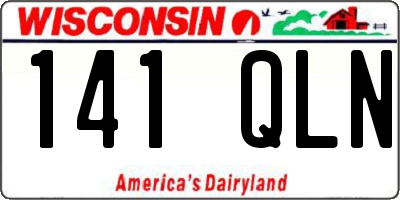 WI license plate 141QLN