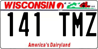 WI license plate 141TMZ