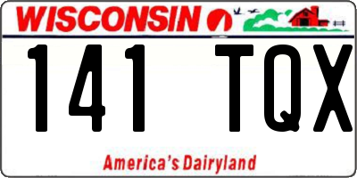 WI license plate 141TQX