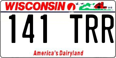 WI license plate 141TRR