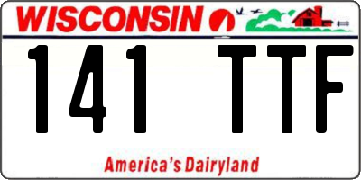 WI license plate 141TTF