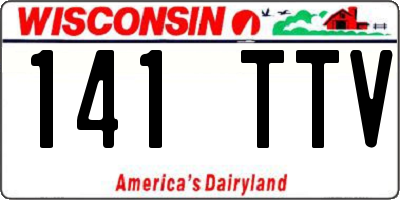 WI license plate 141TTV