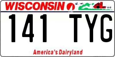 WI license plate 141TYG