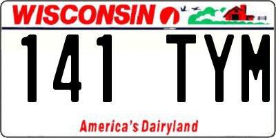 WI license plate 141TYM