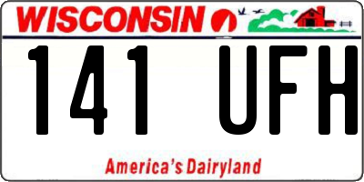 WI license plate 141UFH