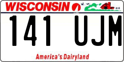 WI license plate 141UJM