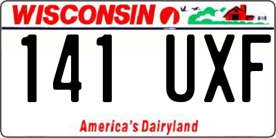 WI license plate 141UXF