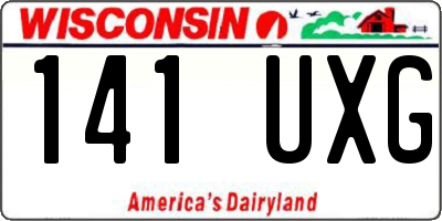 WI license plate 141UXG