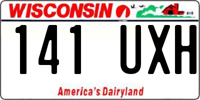 WI license plate 141UXH