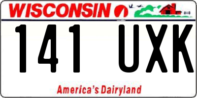 WI license plate 141UXK