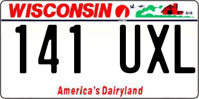 WI license plate 141UXL