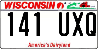 WI license plate 141UXQ