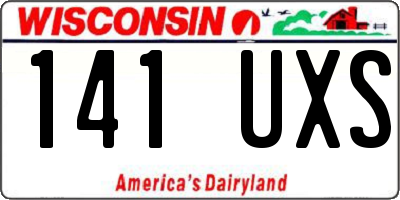 WI license plate 141UXS