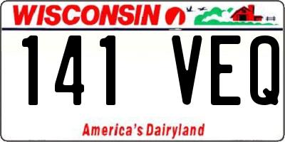 WI license plate 141VEQ