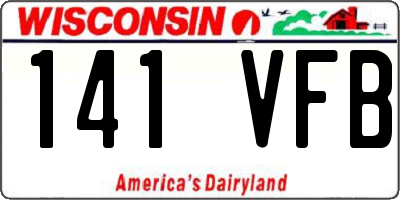 WI license plate 141VFB