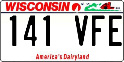 WI license plate 141VFE