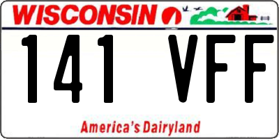 WI license plate 141VFF