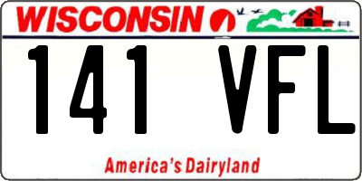 WI license plate 141VFL