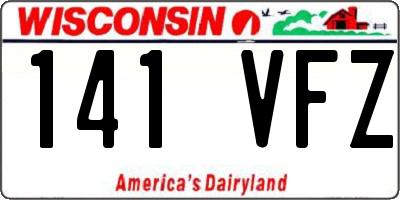 WI license plate 141VFZ