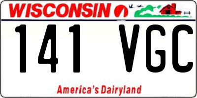 WI license plate 141VGC