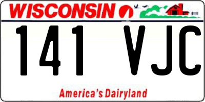 WI license plate 141VJC