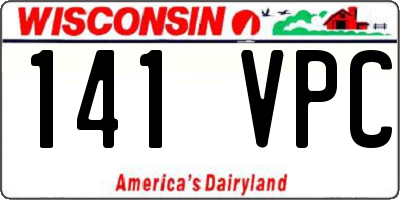 WI license plate 141VPC