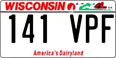 WI license plate 141VPF