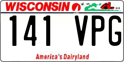 WI license plate 141VPG