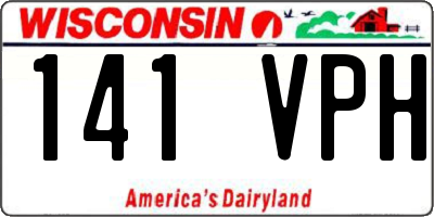 WI license plate 141VPH