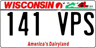WI license plate 141VPS