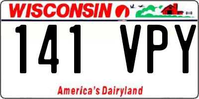 WI license plate 141VPY