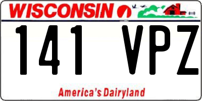 WI license plate 141VPZ