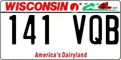 WI license plate 141VQB