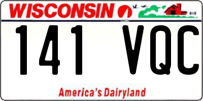 WI license plate 141VQC