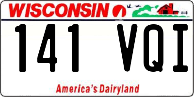 WI license plate 141VQI