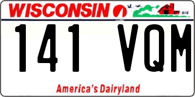 WI license plate 141VQM