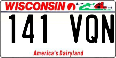 WI license plate 141VQN